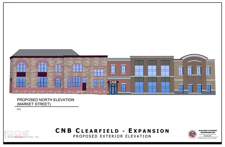 Proposed North Elevation Market Street